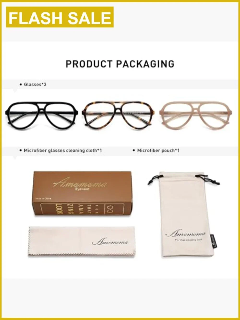 3pk Oversized Aviator Blue Light Blocking Reading Glasses Square